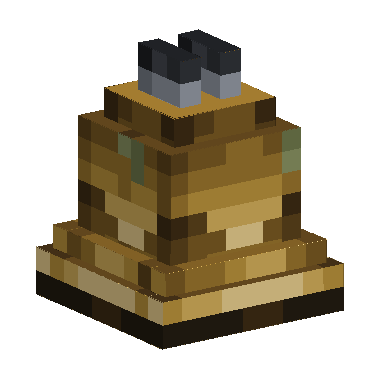 the bell itself: bronze, crown to flared mouth