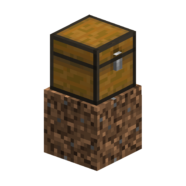 a chest where you fell, and a compass that points back