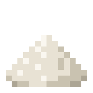 salt, boiled and scraped