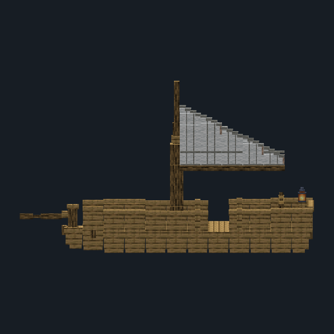 beam-on โ the cut of the sail: two seams a block, a reef band, the leech falling in cloth