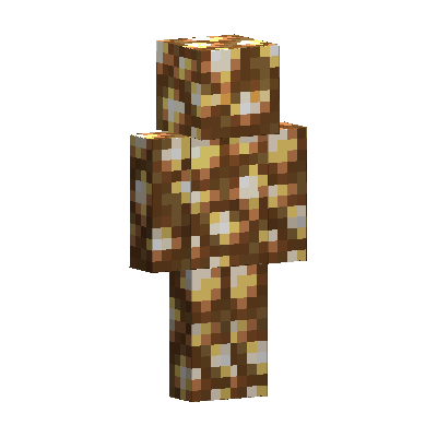 glowstone, lit from inside