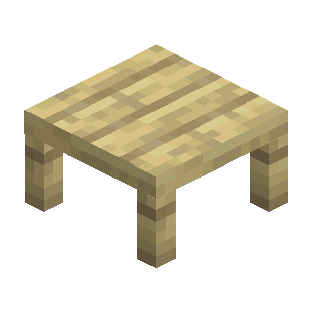 the stool, in birch