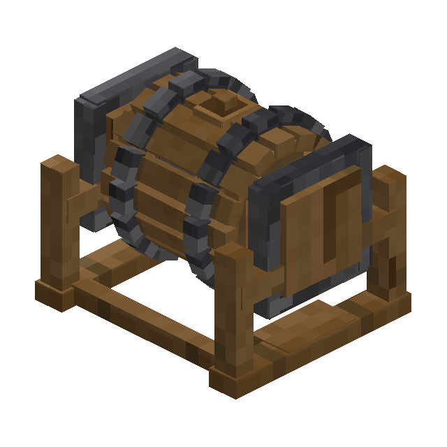 the barrel churn -- sixteen strokes of the line to butter, or a hand a stroke at a time